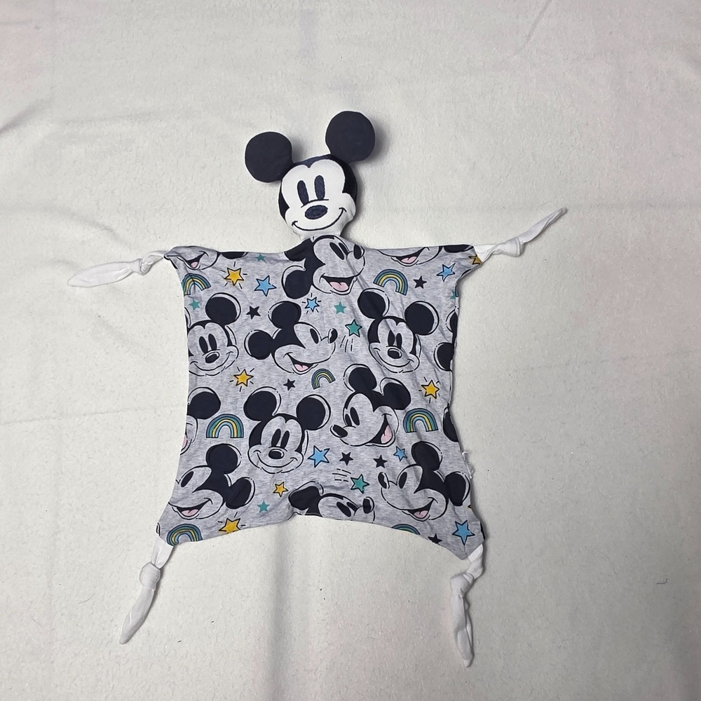 little sleepies mickey mouse security blanket plush